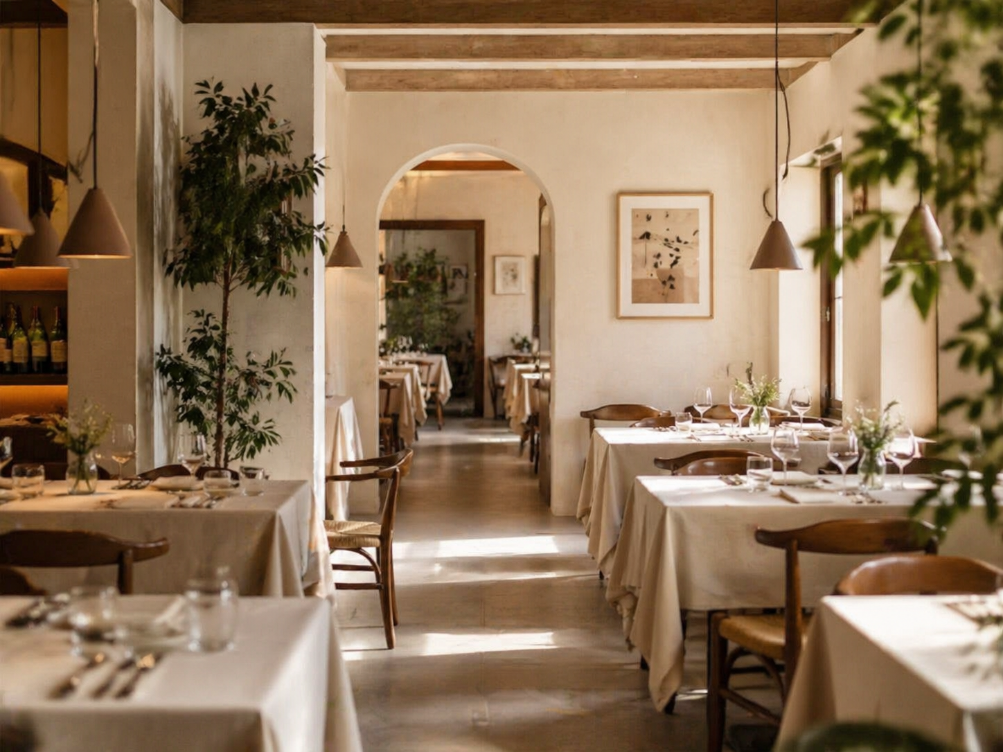 Sala elegante del Rajas Café